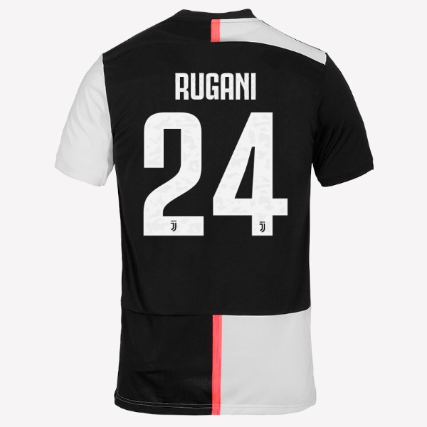 Camiseta Juventus NO.24 Rugani Primera equipo 2019-20 Blanco Negro